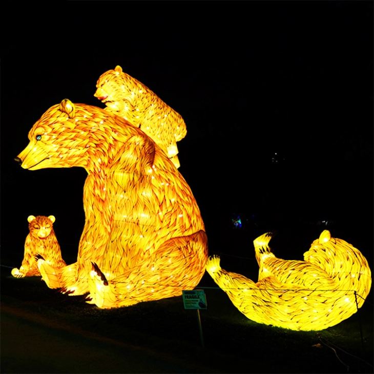 Theme Park Decoration Chinese Tiger Lanterns