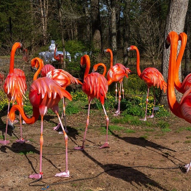 Festival Lantern Show Garden Decoration Animal Lantern Flamingo Light